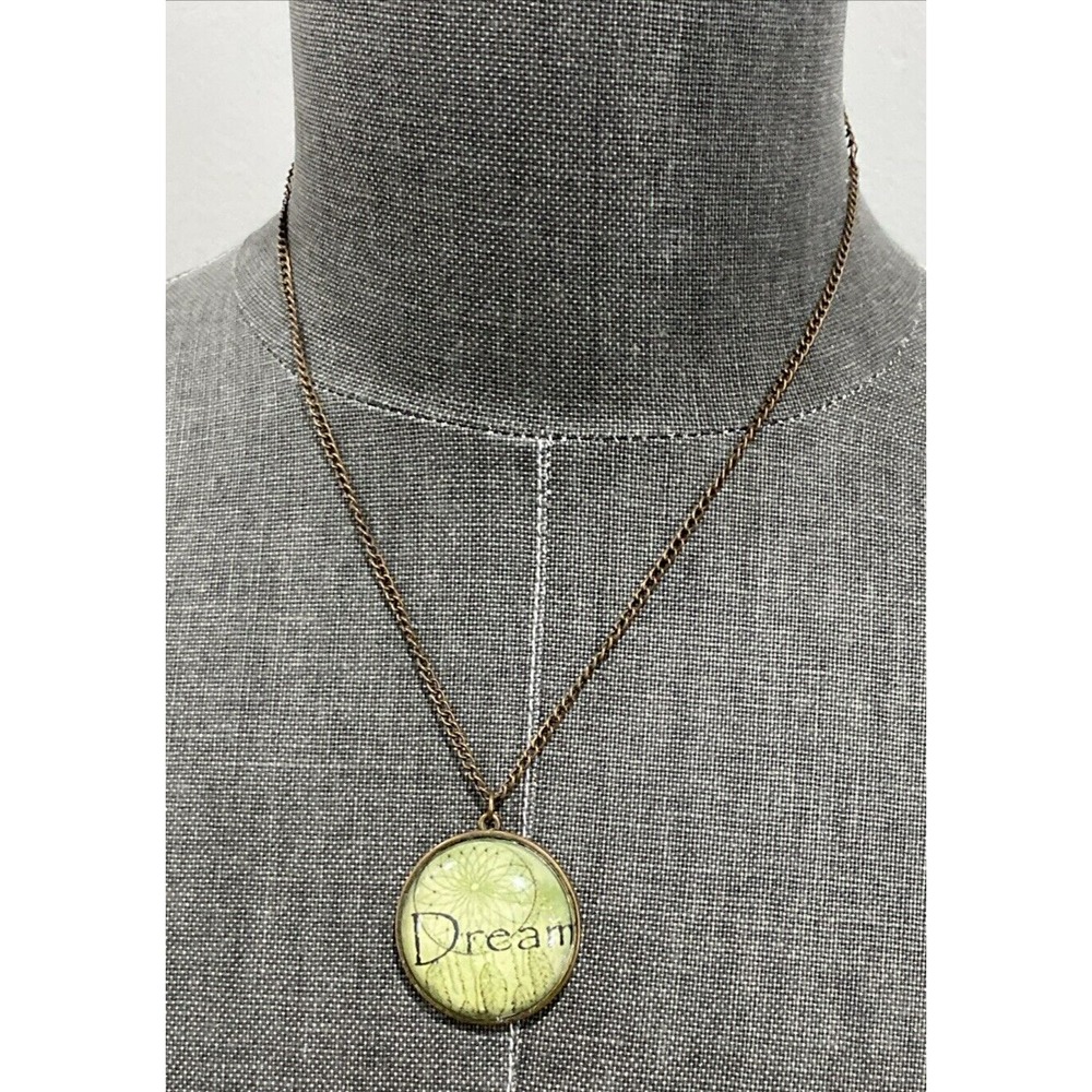 Unbranded Dream Pendant Necklace Womens OS Green Good Steampunk Adjustable